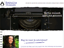 Tablet Screenshot of nathaliethielen.nl